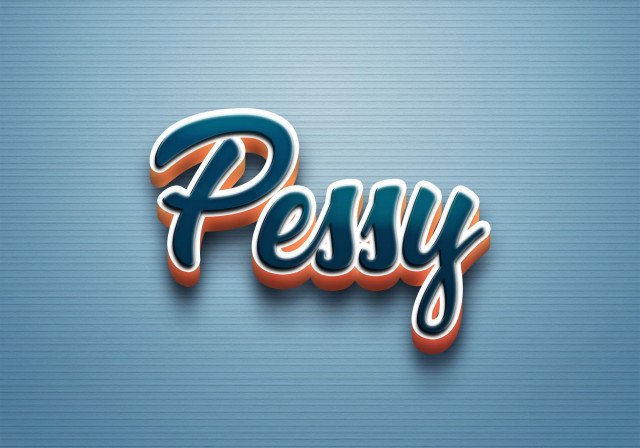 Free photo of Cursive Name DP: Pessy