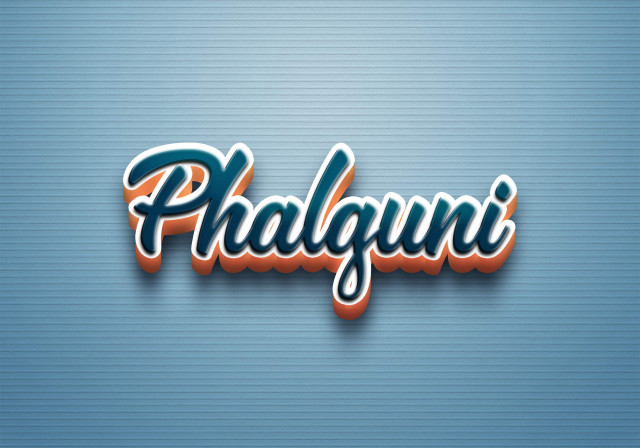 Free photo of Cursive Name DP: Phalguni