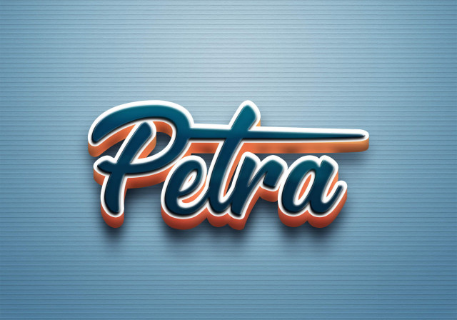 Free photo of Cursive Name DP: Petra