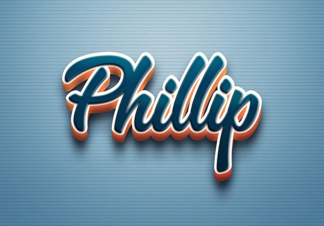 Free photo of Cursive Name DP: Phillip