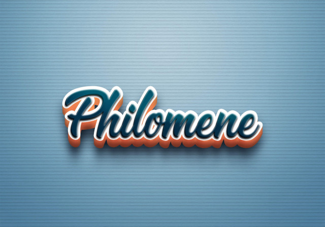 Free photo of Cursive Name DP: Philomene