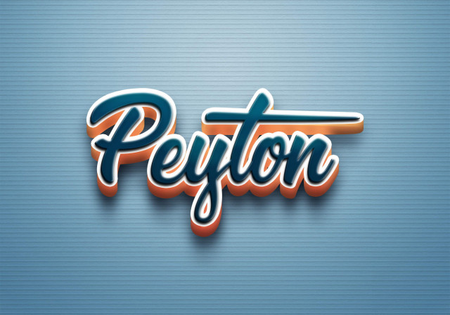 Free photo of Cursive Name DP: Peyton