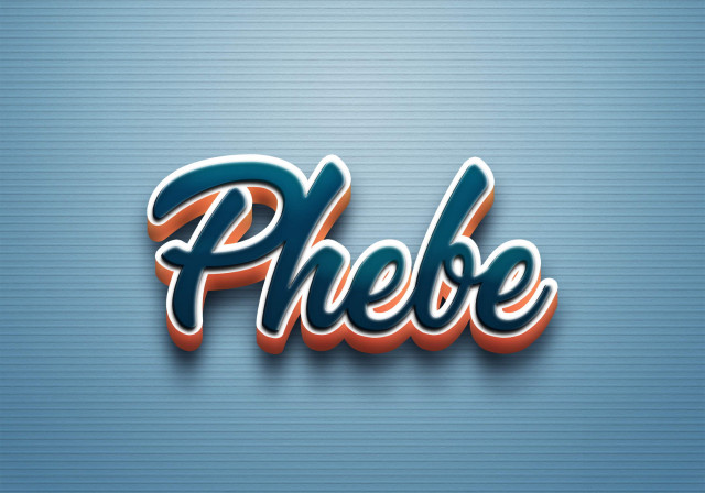 Free photo of Cursive Name DP: Phebe