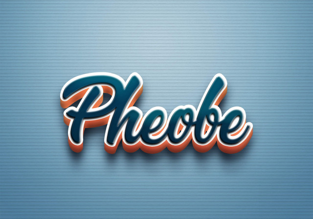 Free photo of Cursive Name DP: Pheobe