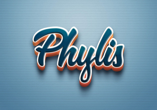 Free photo of Cursive Name DP: Phylis