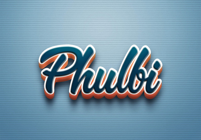 Free photo of Cursive Name DP: Phulbi