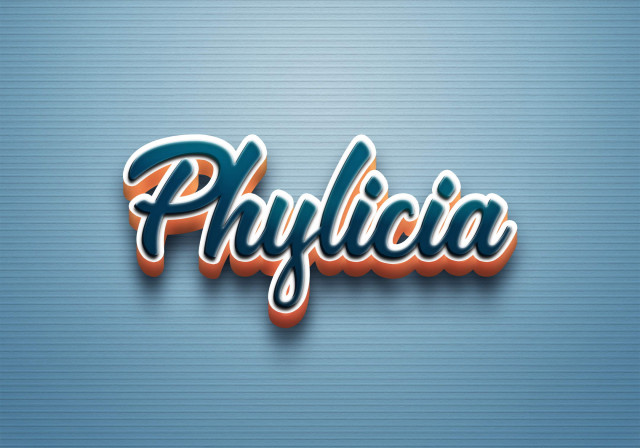 Free photo of Cursive Name DP: Phylicia