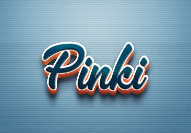 Free photo of Cursive Name DP: Pinki