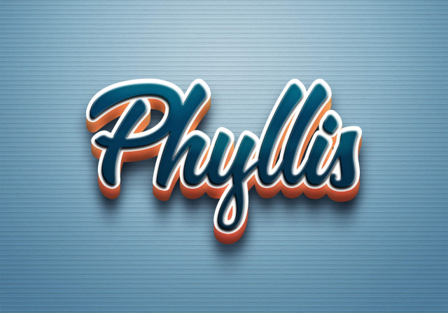 Free photo of Cursive Name DP: Phyllis