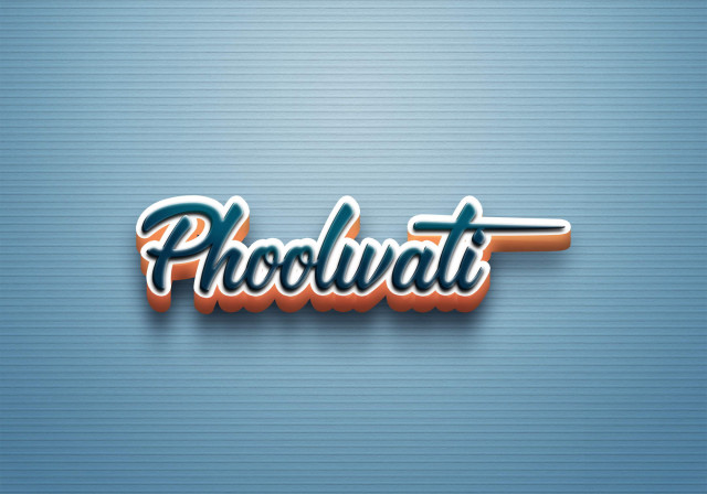 Free photo of Cursive Name DP: Phoolwati