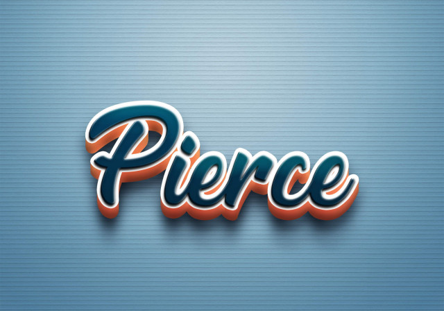 Free photo of Cursive Name DP: Pierce