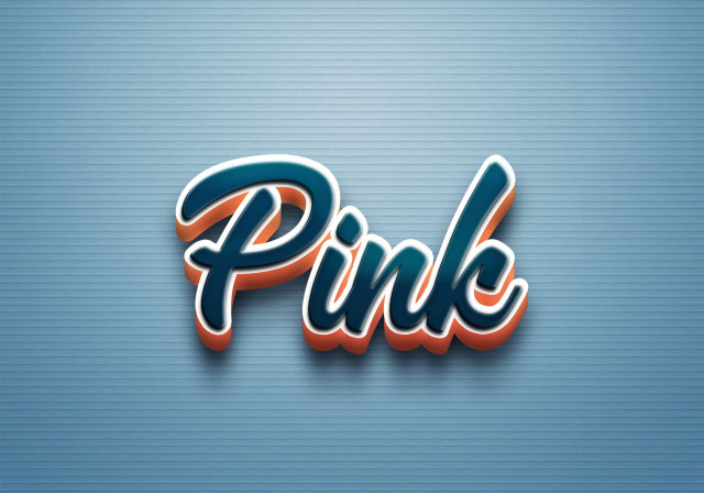 Free photo of Cursive Name DP: Pink