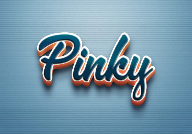 Free photo of Cursive Name DP: Pinky