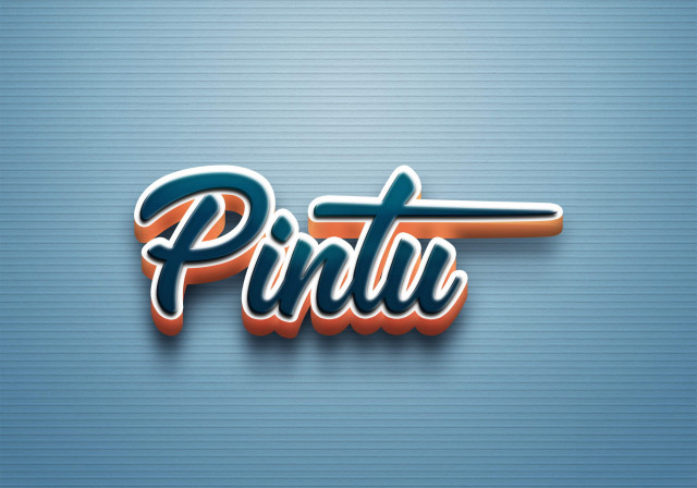 Free photo of Cursive Name DP: Pintu