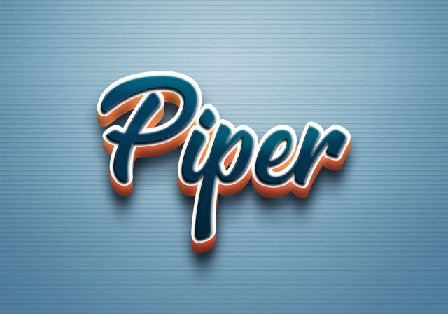 Free photo of Cursive Name DP: Piper