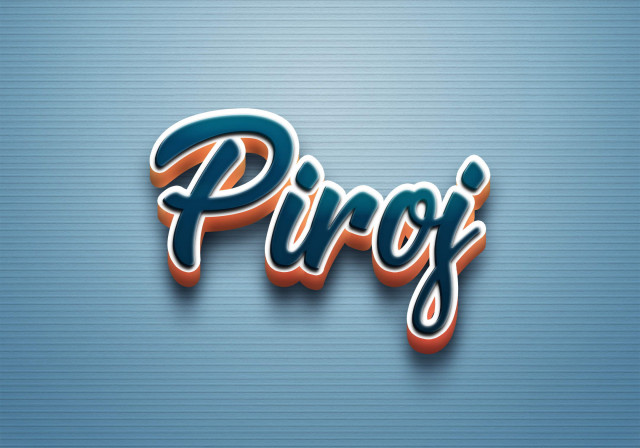 Free photo of Cursive Name DP: Piroj