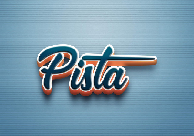 Free photo of Cursive Name DP: Pista