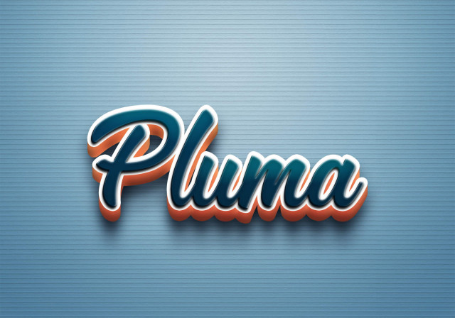 Free photo of Cursive Name DP: Pluma