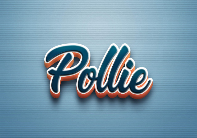 Free photo of Cursive Name DP: Pollie