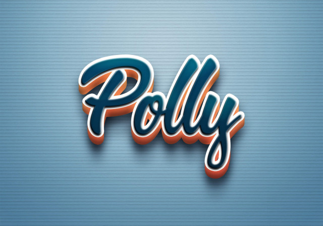 Free photo of Cursive Name DP: Polly