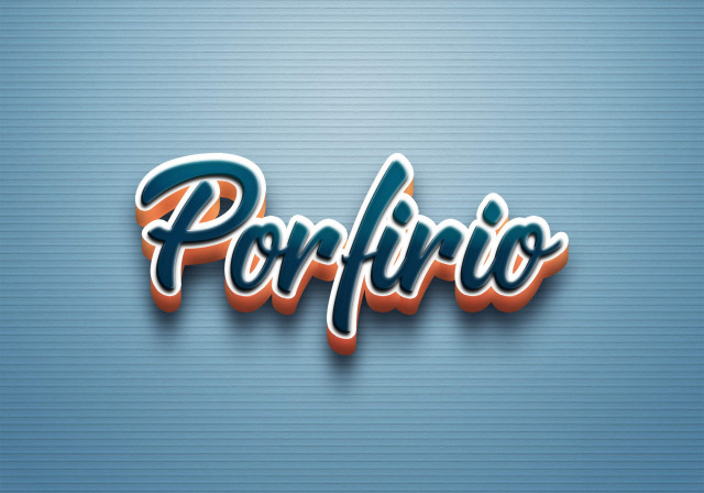 Free photo of Cursive Name DP: Porfirio