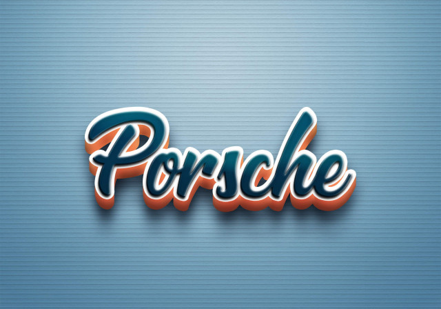 Free photo of Cursive Name DP: Porsche