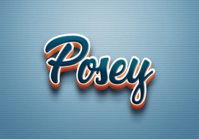 Free photo of Cursive Name DP: Posey