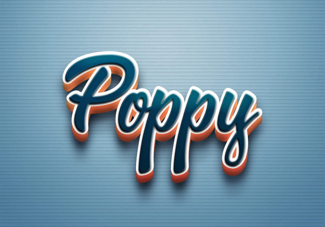 Free photo of Cursive Name DP: Poppy