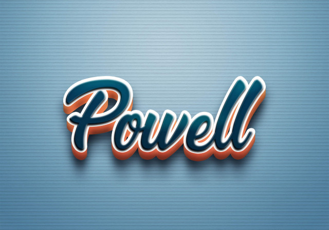Free photo of Cursive Name DP: Powell