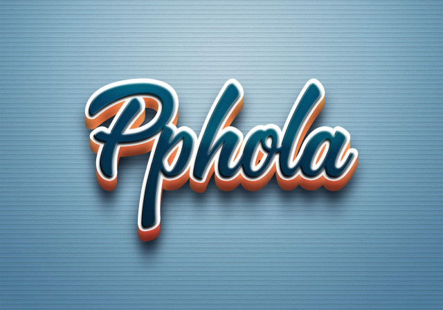 Free photo of Cursive Name DP: Pphola