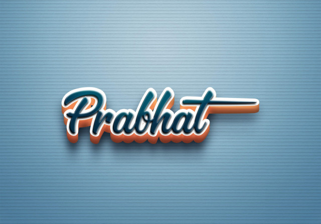 Free photo of Cursive Name DP: Prabhat