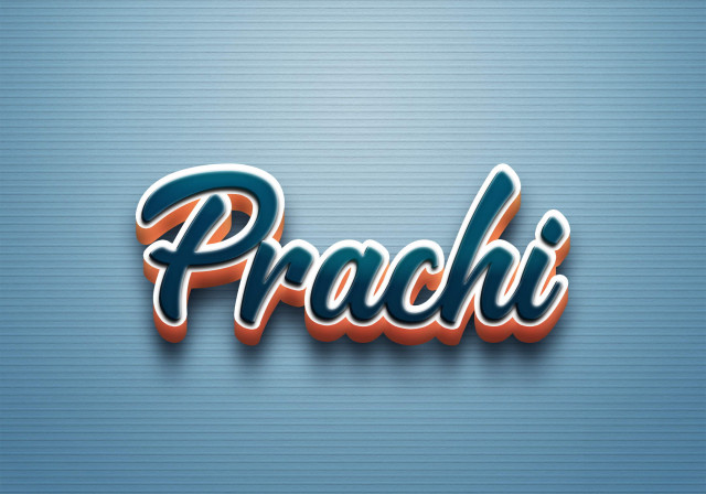 Free photo of Cursive Name DP: Prachi