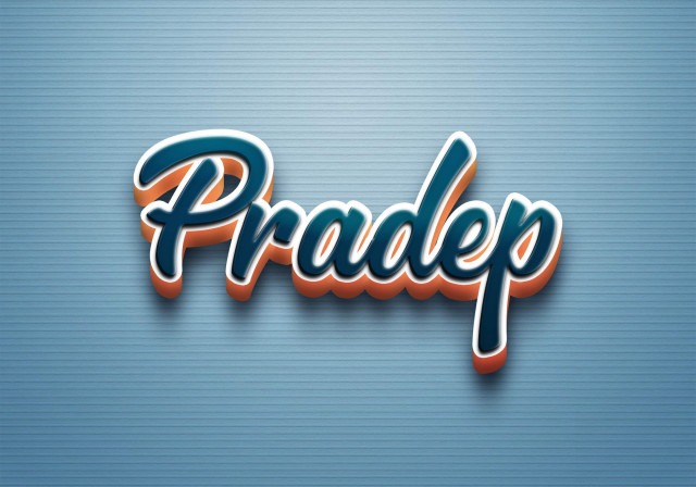 Free photo of Cursive Name DP: Pradep