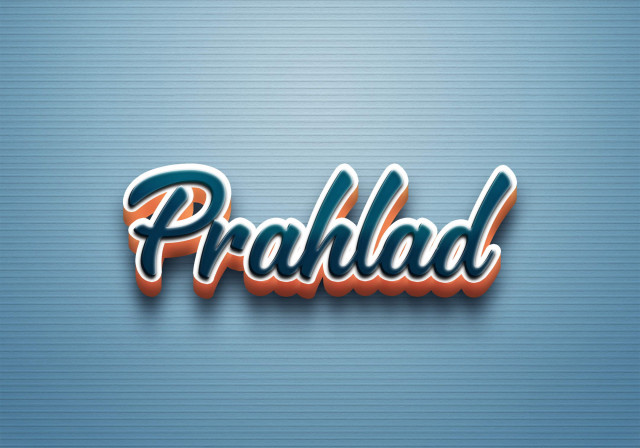 Free photo of Cursive Name DP: Prahlad