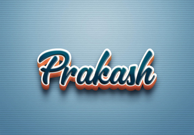 Free photo of Cursive Name DP: Prakash