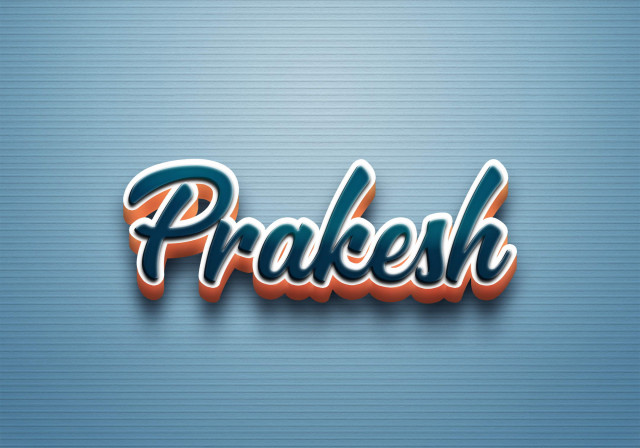 Free photo of Cursive Name DP: Prakesh