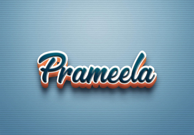 Free photo of Cursive Name DP: Prameela