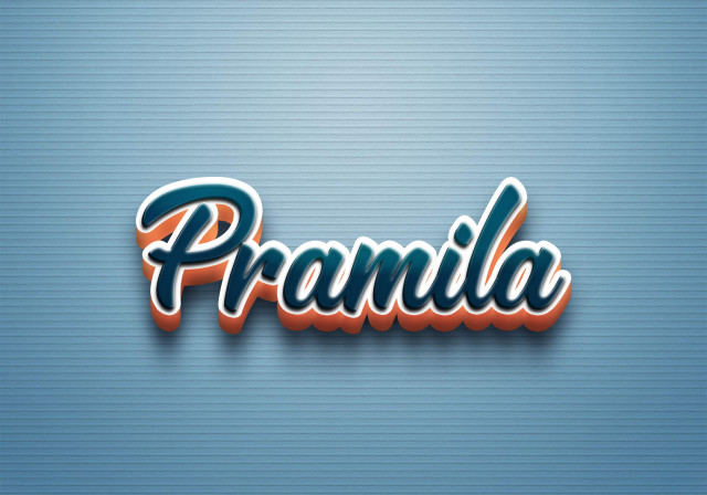 Free photo of Cursive Name DP: Pramila