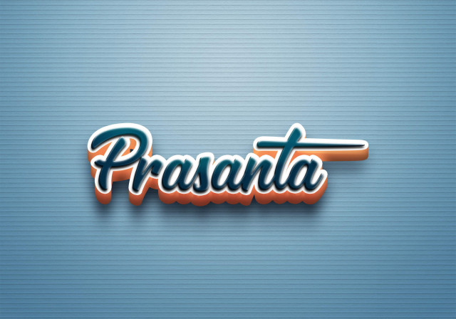 Free photo of Cursive Name DP: Prasanta