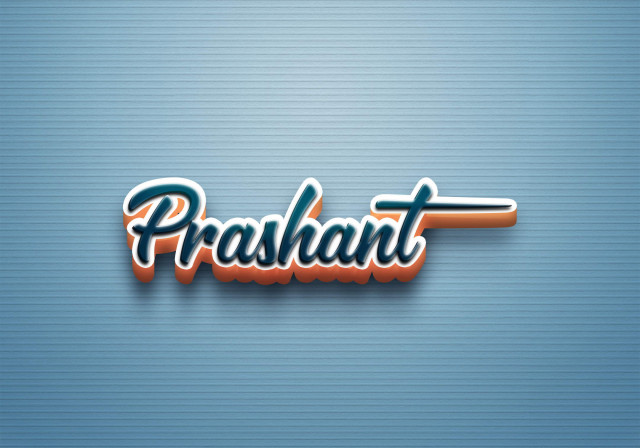 Free photo of Cursive Name DP: Prashant