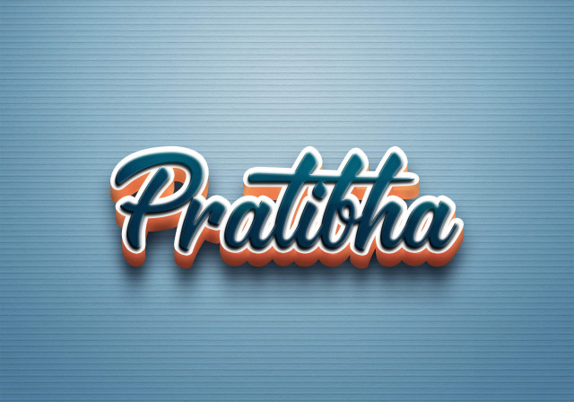 Free photo of Cursive Name DP: Pratibha