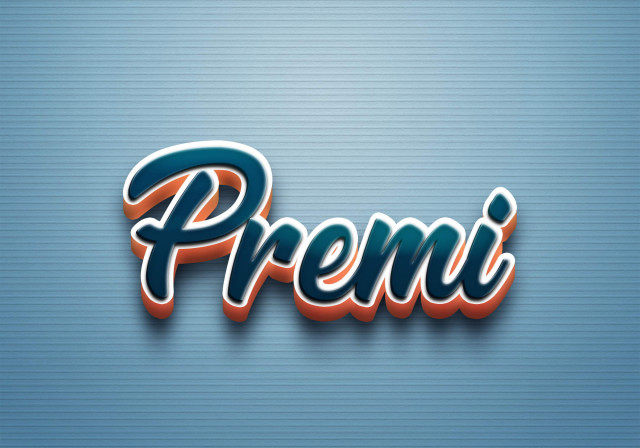 Free photo of Cursive Name DP: Premi