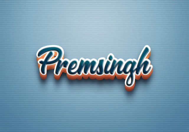 Free photo of Cursive Name DP: Premsingh