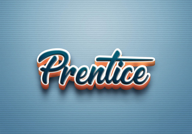 Free photo of Cursive Name DP: Prentice