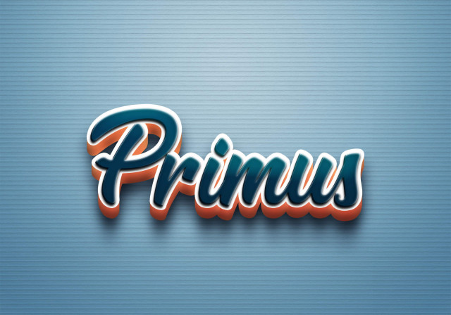 Free photo of Cursive Name DP: Primus