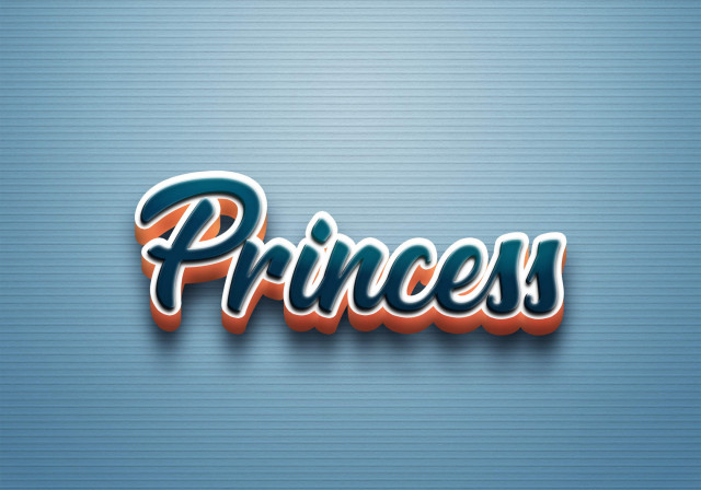 Free photo of Cursive Name DP: Princess