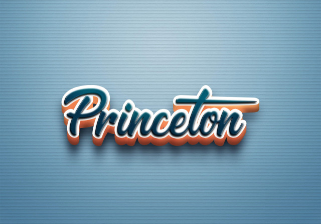 Free photo of Cursive Name DP: Princeton