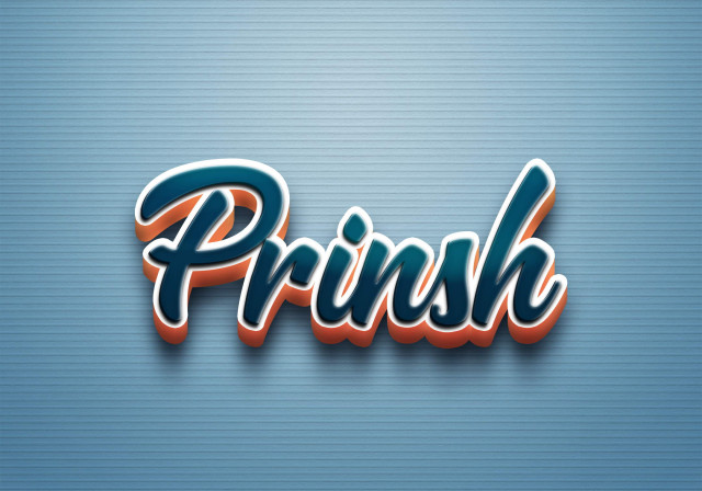 Free photo of Cursive Name DP: Prinsh