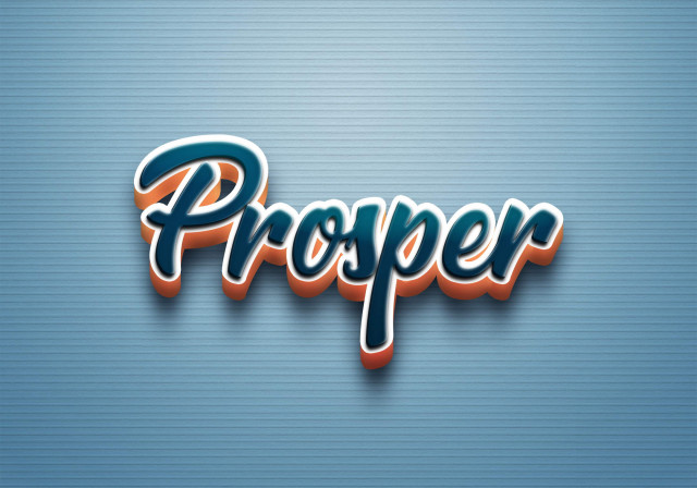 Free photo of Cursive Name DP: Prosper