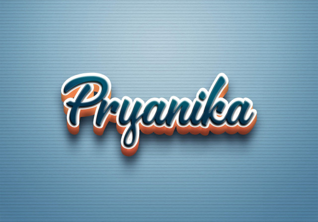 Free photo of Cursive Name DP: Pryanika